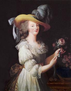 路易斯伊 麗莎白 維熱 勒 佈倫 Marie Antoinette in a Muslin dress, Portrait of Marie Antoinette 路易斯伊 麗莎白 維熱 勒 佈倫 Marie Antoinette in a Muslin dress, Portrait of Marie Antoinette